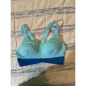 Victorias Secret On Point Sportswear Sports Bra Blue Turquoise Wireless XS